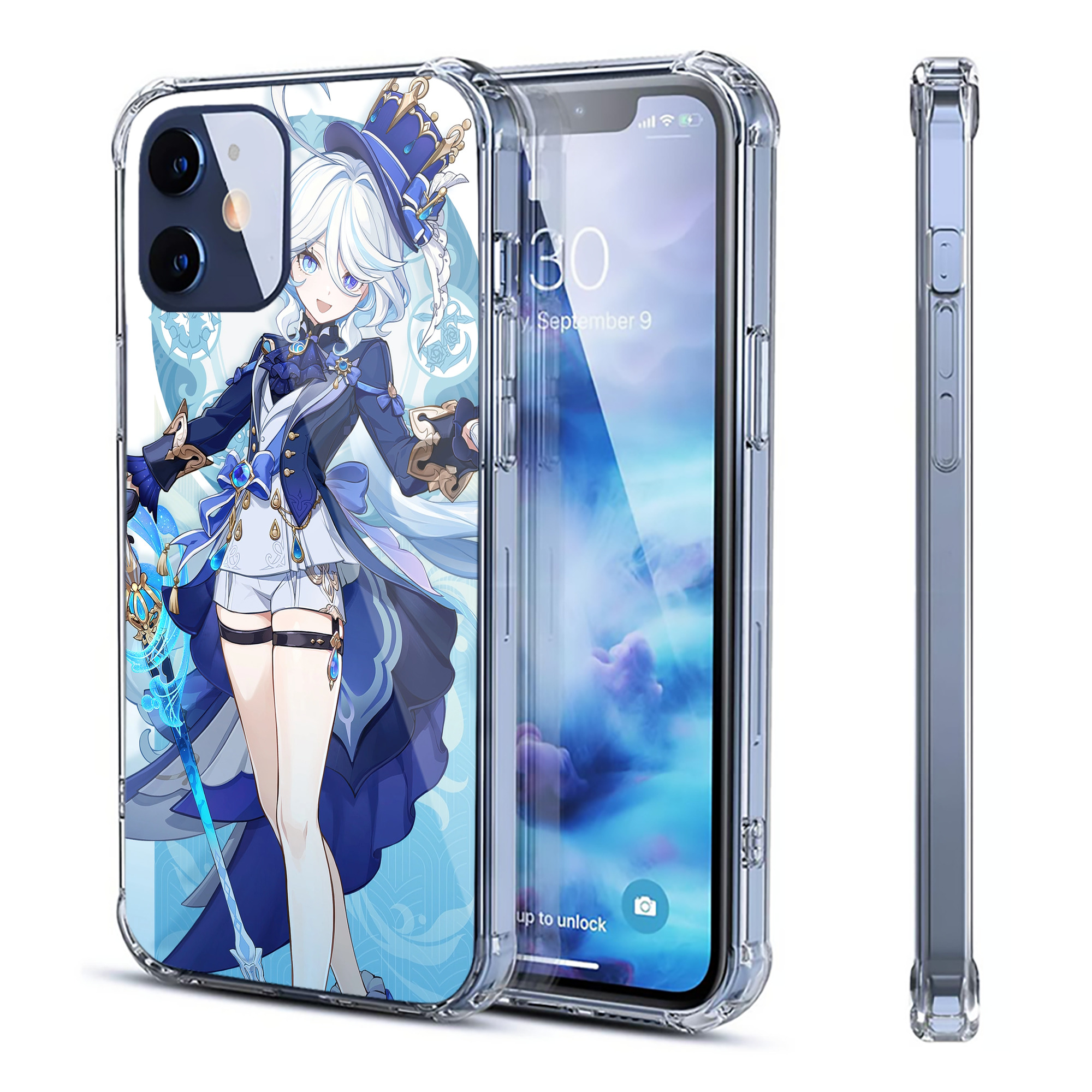 げんし神 genshin 【iPhone 12シリーズ対応】透明スマホケース（クリアソフトケース）